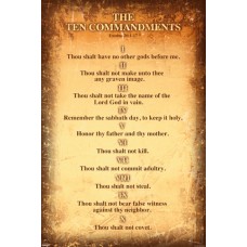 The Ten Commandments Art Print Poster 24x36 inch   